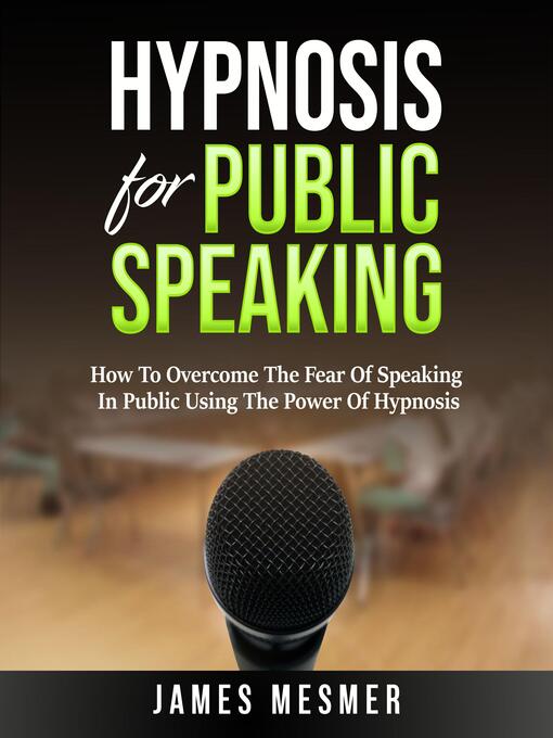 Cover image for Hypnosis for Public Speaking
